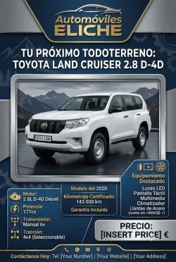 Toyota Land Cruiser D-4D GX 7 plazas