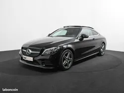 Mercedes CLASSE C COUPE 220 D 194 CV AMG LINE GPS VIRTUAL COCKPIT FRONT ASSIST AV ANGLE MORT TOIT OUVRANT DYNAMIC SELECT SIEGES ELEC. FULL LED JA 18 1ERE MAIN