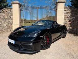 Porsche 718 Spyder / 4.0i / Flat 6 Atmo / 420cv / Full Black / Carbone / Alcantara / Volant chauffant / Sièges chauffants / Échappement Sport / Pdls + / Chrono / Boite mécanique / Rare