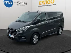 FORD TRANSIT CUSTOM CABINE APPROFONDIE 170CV BVA LIMITED 6 PLACES - CAMÉRA + ATTELAGE -PAS DE TVa