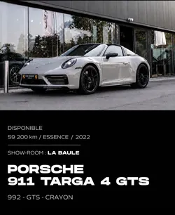 Porsche 911 CARRERA 4S 992 Gts