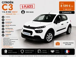 Citroën C3 1.5l B HDI 100cv Pack YOU GPS/CLIM idem 208, fiesta, clio ....