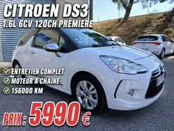 Citroen ds3 1.6l 6cv 120c premiere main moteur a chaine