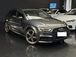 Audi A3 Sportback Quattro S-Line TDI 184 ch, Feux LED, Virtual, volant méplat, Pack Black, Rotor 19 pouces, etc...