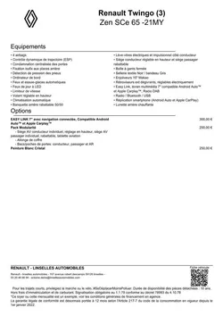 Renault Twingo (3) Zen SCe 65 -21MY