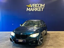 BMW Série 2 Coupé 218dA 143ch Sport - Origine France / Suivi d'entretien / PC Av/Ar Pack M / Radar Ar / Midnightblau / Volant M / Cuir Dakota Schwarz