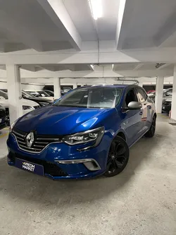 RENAULT Megane 4 - IV - 1.3 140ch GT LINE - 2018 - 80 000 km - BLEU IRON - SELLERIE GT LINE CARBONE - JANTES NOIRES 18" - CARPLAY - CAMERA DE RECUL - REGULATEUR - KEYLESS - SUIVI COMPLET
