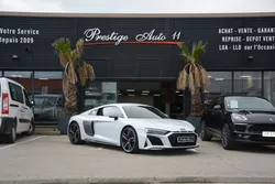 Audi R8 620 CV V10 Performance LOA 1 299 Euros Par mois Sièges Recaro Carbon Interieur et Moteur Gris Suzuka V 10