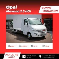 Opel Movano 2.5 dCi 145ch porte voiture 1ère main