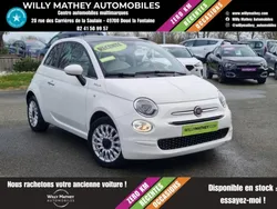 Fiat 500 1.0 essence 70 toit panoramique + android auto / apple carplay + roue de secours