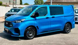 Ford Transit Custom MS-RT 2,0 ECOBLUE 170CV BVA L1 H1 CABINE APPROFONDIE GPS CARPLAY + CAMERA + ATTELAGE + DOUBLES PORTES