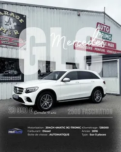 Mercedes GLC 250 D 204 CH FASCINATION / SIEGES CHAUFF ATTELAGE ELEC H