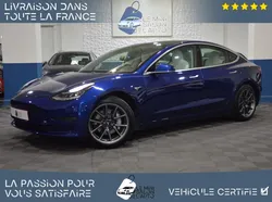 TESLA MODEL 3 LONG RANGE DUAL MOTOR AWD 75KWH (441CH)-54.685km-1ère Main-Toit Panoramique-Autopilot-Sièges Chauffants AV/AR-Caméra-Intérieur Premium Noir/Blanc-Jantes 18"-Garantie 6 Mois