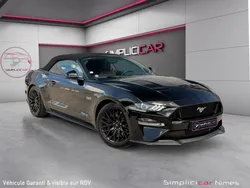 FORD MUSTANG CONVERTIBLE 5.0 V8 GT 450Ch - Carplay - Sièges électriques ventilés - ACC - Garantie 12 mois