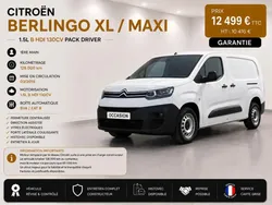 Citroën Berlingo 1° Main / 1.5L B HDI 130cv EAT8 Pack DRIVER XL L2 MAXI CAMERA/CLIM/REGUL/LIMIT i...