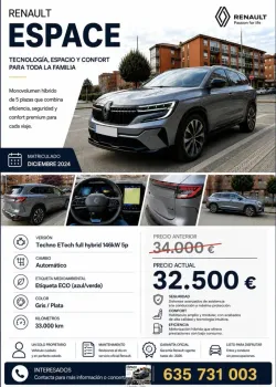 Renault Espace 1.2 E-Tech Híbrido Techno 146kW