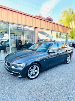 BMW SERIE 3 F30 320d 2.0d xDrive 163 CV 4 roues motrices Luxury Toit Ouvrant électrique berline, grise , 9 cv