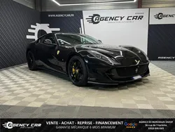 FERRARI 812 SUPERFAST 6.5i V12 CARBONE MALUS PAYE NERO DAYTONA GARANTIE 24 M