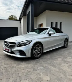 MERCEDES-BENZ CLASSE C CABRIOLET 220D 194CH AMG LINE 9G-TRONIC / Suivi complet a jour et disponible Mercedes / Capote Noir / Sièges chauffants avec chauffe nuque / Garantie 12 mois
