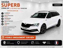 Skoda Superb Combi 2l TDI 200cv DSG7 Sportline full option * rare a ce prix