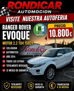 Land Rover Range Rover Evoque 2.2L TD4 Pure Tech 4x4 Aut.