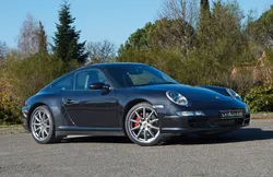Porsche 997.1 Carrera 4S Noir Basalte Métallisé Intérieur Full Cuir noir Sièges Sport Electriques Adaptatifs Régulateur de vitesse