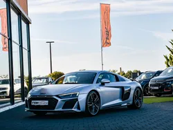 Audi R8 PERFORMANCE 5.2 V10 FSI 620 CH QUATTRO SILVER SATIN CERAMIQUE FULL CARBONE CAMERA MAGNETIC RIDE HIFI B&O — PAS DE MALUS
