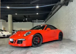 Porsche 911 991 gts 430 cv cabriolet pdk immat france orange fusion