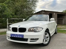 Bmw 118 i cabriolet 143 ch alpinweiss cuir noir 64000 kms historique bmw etat excetpionnel
