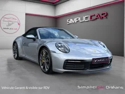 PORSCHE 911 (992) CABRIOLET CARRERA 4S PDK 450Ch Pack Sport Chrono PDLS+ Freins Céramiques Son Burmester Immat FR Carplay Garantie 12 mois