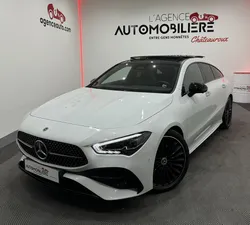 Mercedes cla ii shooting brake amg-line 200d 2.0 150cv 8g-dct toit ouv pano/camera 360/cuir-alcant chauf-elec/gps/bluetooth/jtes 19'