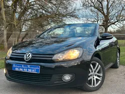 Golf vi 1.4l tsi cabriolet 160 ch bvm6 noir cuir-alcantara noir 78500 kms crit’air 1 historique