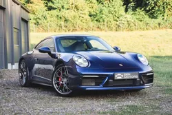 Porsche 911 992 Carrera 4S - Sport Design - Toit Carbone - Bleu Gentiane - Approved 09/2027