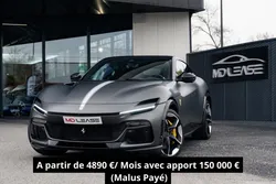 Ferrari Purosangue 6.5 V12 725 ch - Leasing 4890 Euros/ Mois (Malus Payé) TVA récupérable 1ère Ma...