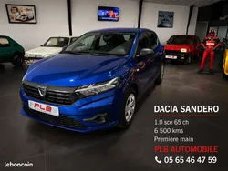 Dacia SANDERO 1.0 SCE 65CH ESSENTIAL [Coordonnées masquées] KM 1*MAIN PLB AUTO
