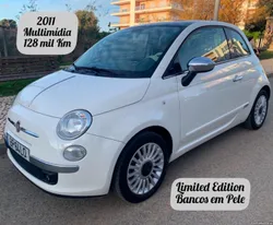 Fiat 500 2011 * Bancos em Pele * Limited Edition * Multimidia * 129 mil km