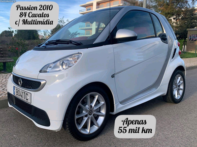 Smart ForTwo 55 Mil Km * Multimidia 9 Polegadas * 84 cv * Passion * 2010 *